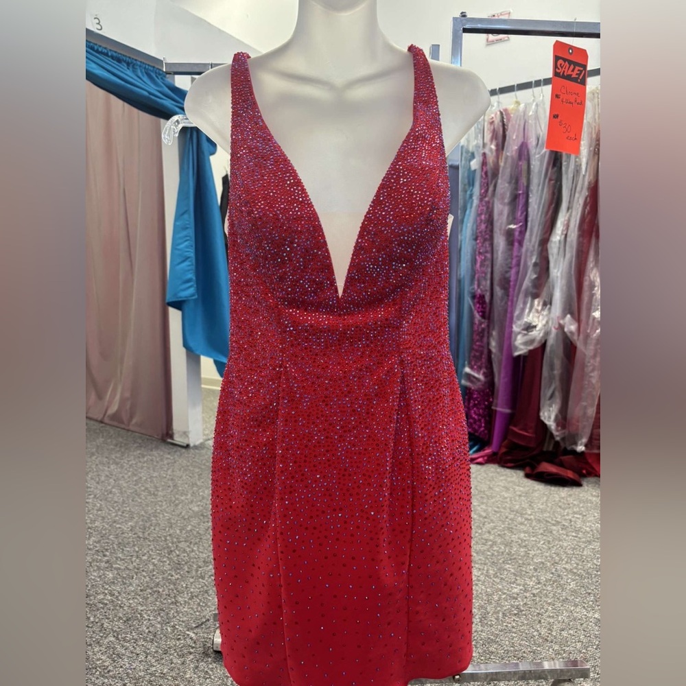 Sherri Hill 54832 red size 8